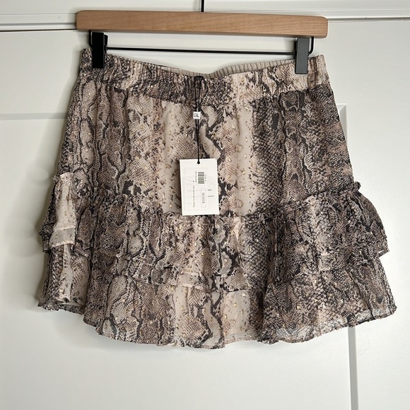 Generation Love NWT Audrina Python Mini Skirt - M - Picture 3 of 7